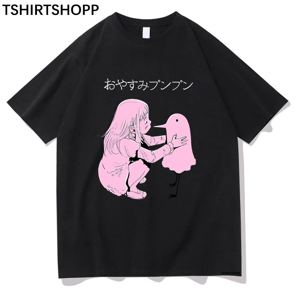 Футболки Goodnight Punpun Oyasumi Punpun Aiko s Kiss, футболка унисекс, винтажная летняя футболка, футболки унисекс, хлопок аниме 2XL