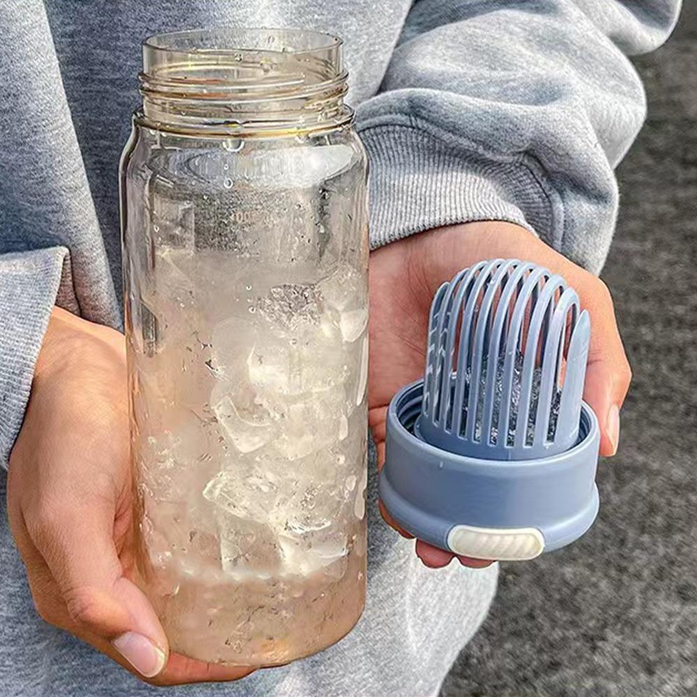 Clear Body Sport Water Bottle 650ml Tea Strainer Bottle Handy Plastic Water Bottle Daily Use