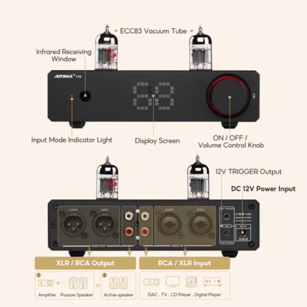 Power amplifier aiyima T20