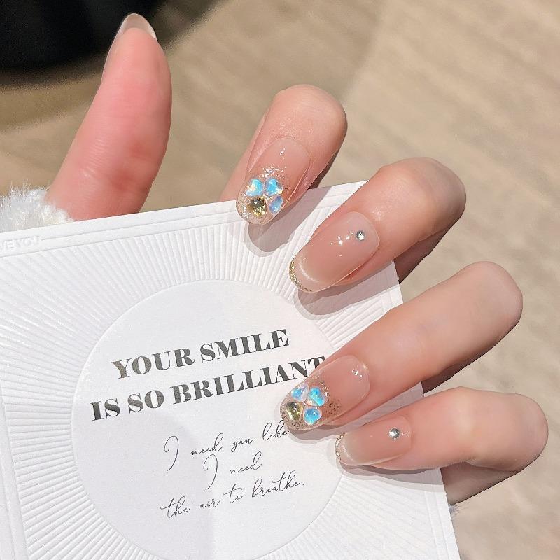 Cat's Eye Wearing Nail Pure Hand-made Nail Piece Fake Nail Wearing Nail Piece Advanced Sense Thin Dog Long