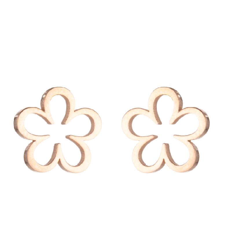 Plum Blossom Earring For Women Free Shipping Hypoallergenic Surgical Steel Ear Piercing Flower Shaped Girl Earrings Pendientes