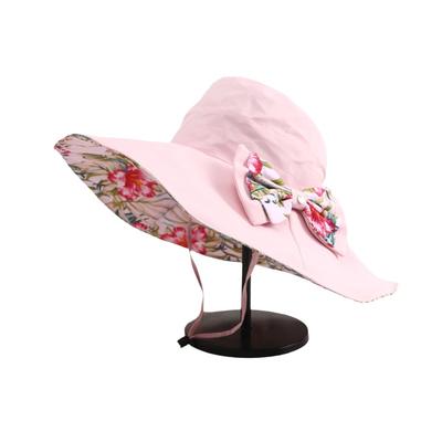 UV Protection Floral Collapsible Sunhat Double Side Wear Super Large Brim Sun Protection Cap Breathable Beach Fisherman Hats