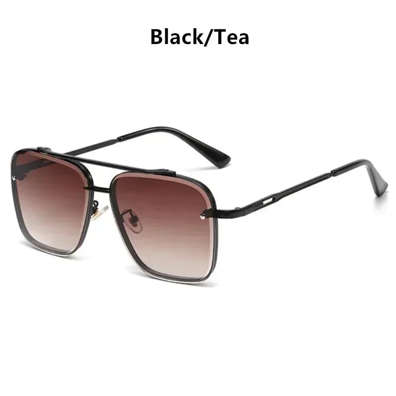 Fashion Square Luxury Sunglasses Men Women Gradient Pilot Flight Seven Rock Mach Six Style Oculos De Sol