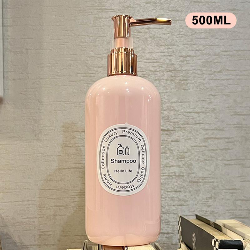 

250/500Ml Soap Dispenser Container Refillable Empty Liquid Hand Sanitizer Shampoo Shower Gel Pump Bottles Bathroom Kitchen L