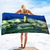 Leuchtturm Mikrofaser Pool Sandfest Strandtuch Decke Schnell Schnelltrocknend Sandfrei Proof Kompakt Outdoor Leichtgewichtige Handtücher
