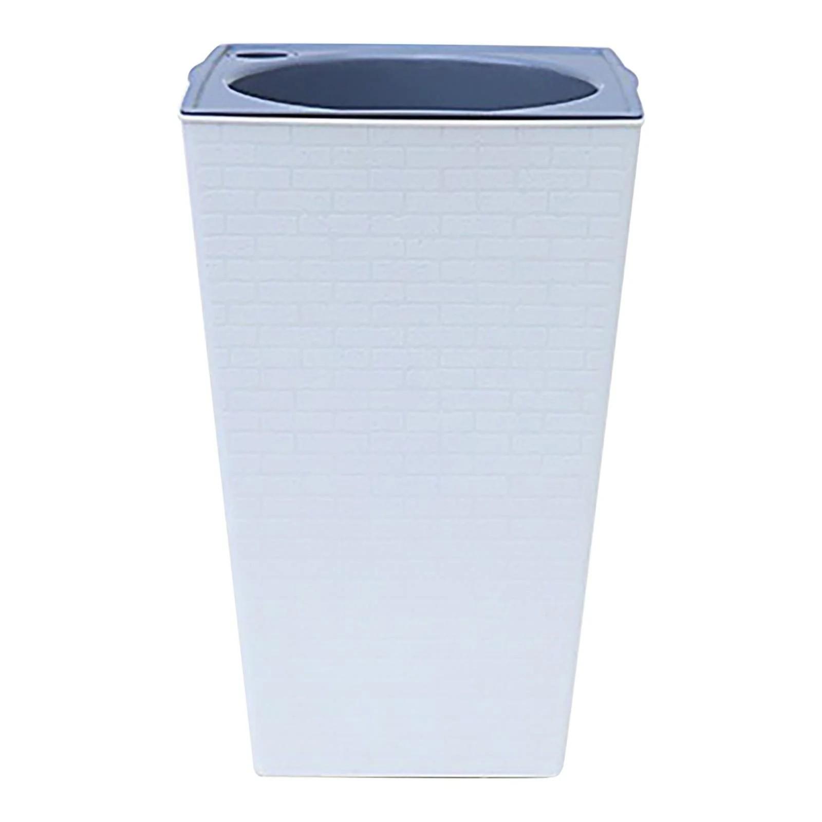 

Уличный цветочный горшок, цветочный горшок на высоком полу, украшение цветочного горшка для внутреннего и наружного двора, садоводство One Size белый