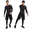 Men's Quick-Dry Basketball Compression Sportswear Set - 3 or 4 Pieces for Autumn/Winter Running