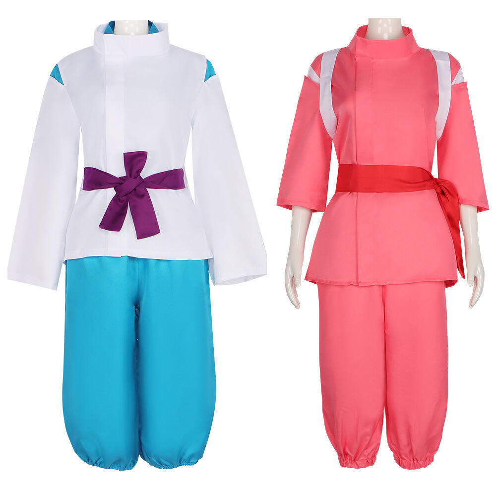 Costume de Cosplay Anime Japonais Vêtements Traditionnels Uniforme Haut à Manches Larges Pantalon Et Ceinture Décorative Costume d'Halloween pour Adultes