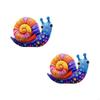 2xLovely Detailed Snail Wall Art Perfect For Home Restaurant Or Shop Decoration