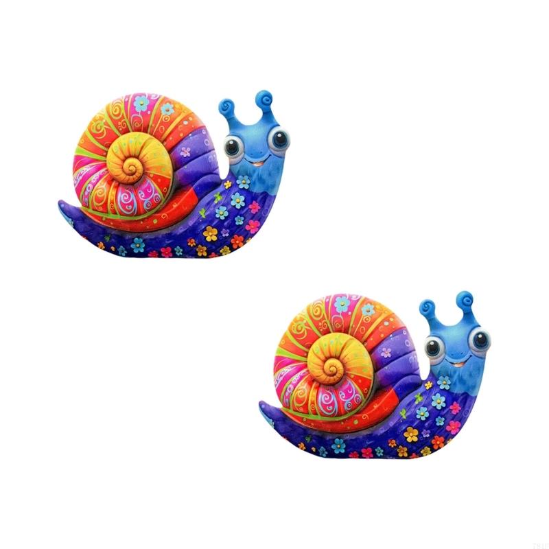 2xLovely Detailed Snail Wall Art Perfect For Home Restaurant Or Shop Decoration
