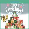 Festive Red Green And Yellow Christmas Advent Calendar Candy Box For Holiday Celebrations