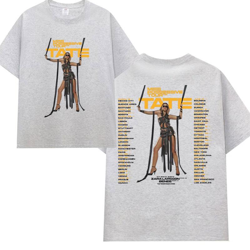 Dres Tate McRae 2025 Nová jaro-léto Pánské a dámské sportovní oblečení T8 McRae Fotbalový dres Tričko s V-výstřihem Y2k Oblečení