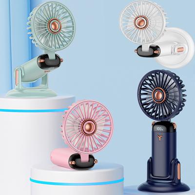 Handheld Fan Portable Small Fan Rechargeable Long Battery Life Multifunctional Neck Hanging Rotating Fan