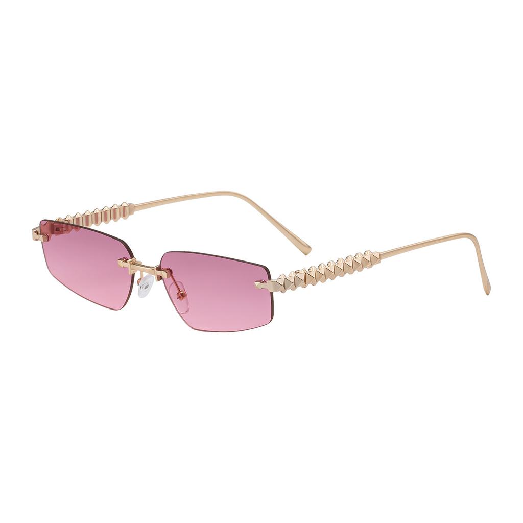 JYL TS Women's Rimless Cat-Eye - Unique Outdoor Street Sun-Protective XN-90340