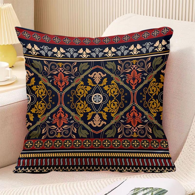 

Декоративная наволочка с принтом в стиле бохо в винтажном стиле для спальни, гостиной, квадратная подушка, наволочка 40x40cm