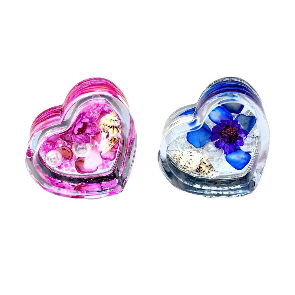 Pandantiv breloc floare conservată inimă luminoasă Ornament mașină de jucărie