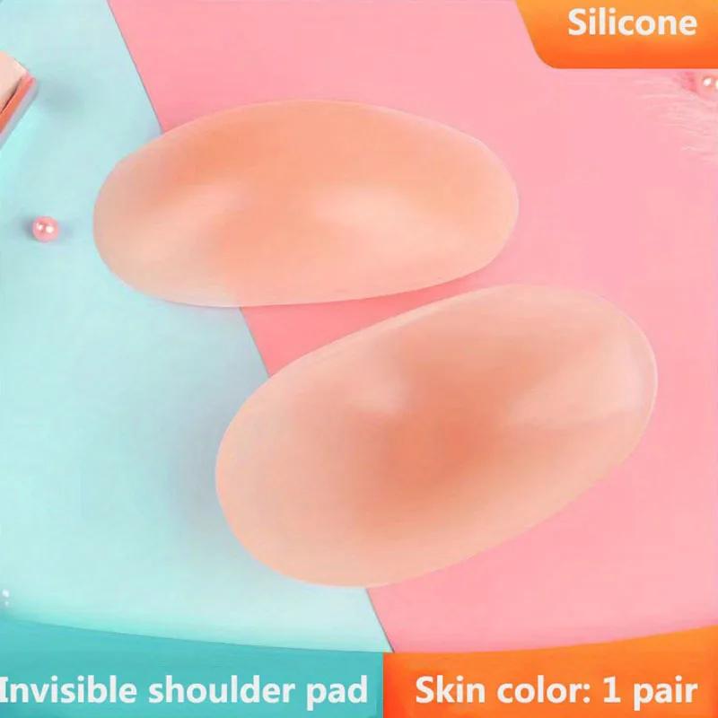 Invisible Detachable Breathable Silicone Shoulder Pad for Woman Shoulder Enhancer Reusable Self-Adhesive Clothing