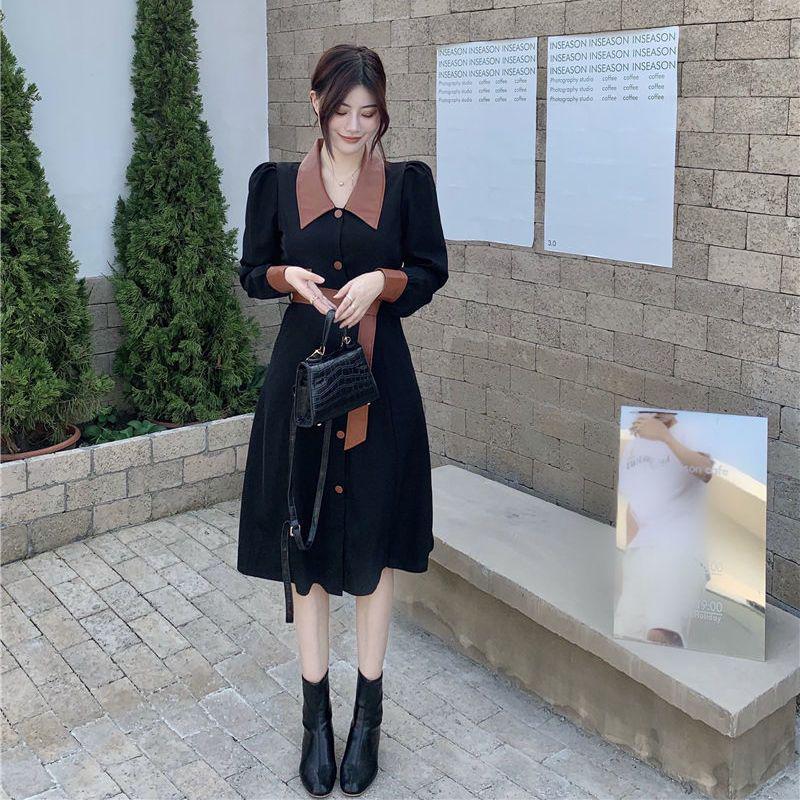 

Curvy Girl Plus Size Waist-Defining Retro V-Neck Denim Midi Dress 4XL 180-200 lbs