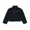 Nike Logo Print Solid Color Loose Short Embroidered Jacket Women Jackets Black DM1764-010