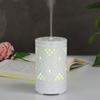 Desktop Hollow Iron Humidifier Aroma Diffuser with Colorful Night Light White