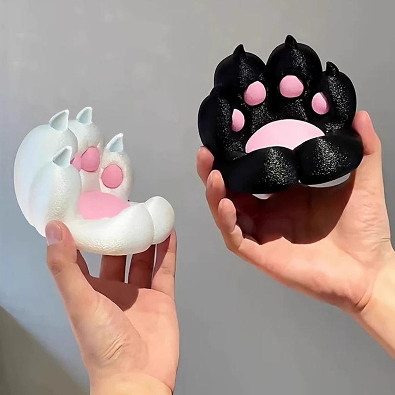 1Pc Creative Cat Claw Decoration Cute Cartoon Desktop Small Ornaments Mobile Phone Holder 3D Printing Crafts