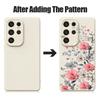 INS Floral Pattern Case For Samsung Galaxy S26 S25 Ultra S24 Plus S23 S22 Ultra Magnetic For Magsafe Liquid Silicone Cover