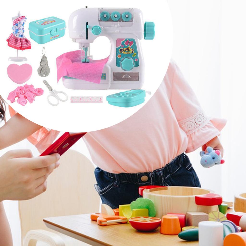 Electric Sewing Machine Toy Development Toys for Children Girl Gift Mini Children Pretend Play Sewing Machine Toys