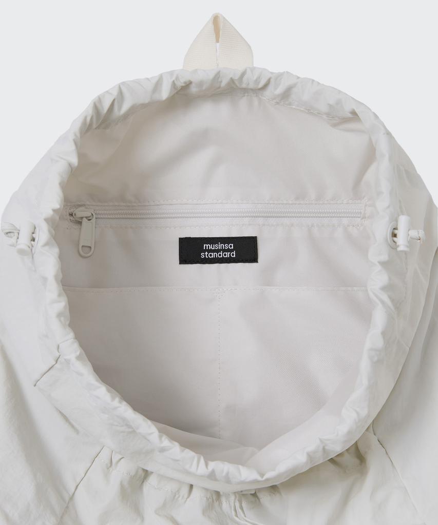 Musinsa Standard Crinkle Drawstring Easy Slingback [Dusty Cream]