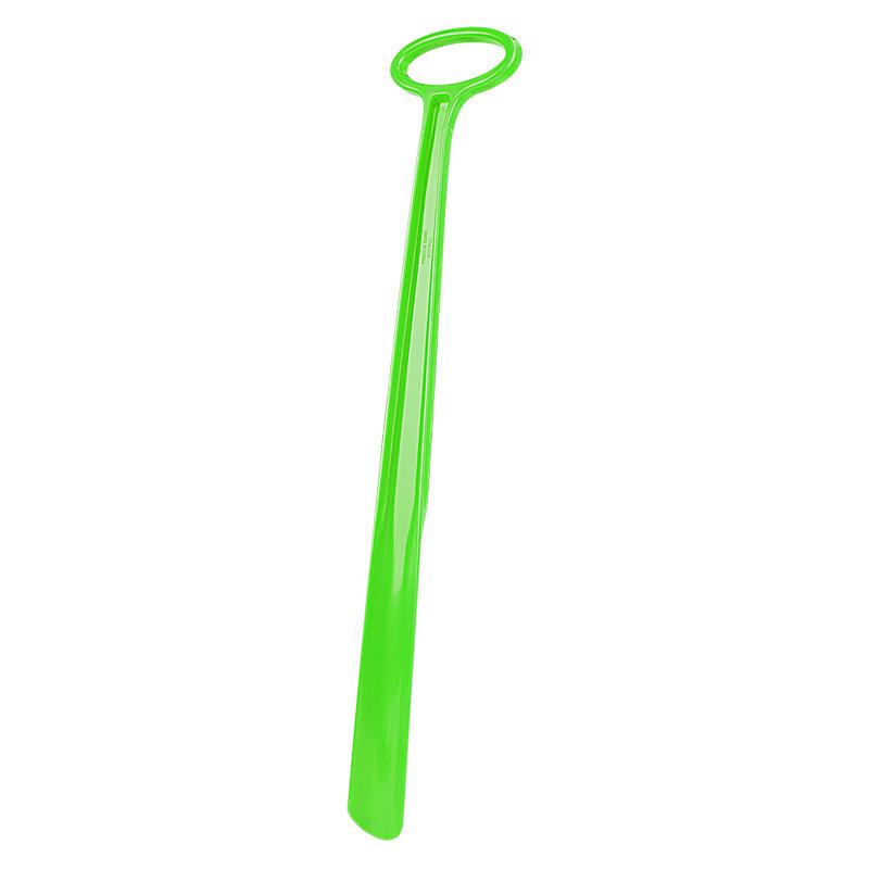 Extended Plastic Shoehorn with Large Hanging Hole - Convenient Assistance for Pregnant Women and Elderly, No Need to Bend Over