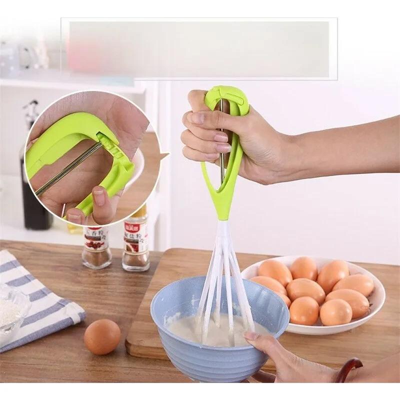 Kitchen Semi-automatic Rotating Egg Beater Multifunctional Home Mechanical Manual Cream Mixer Kitchen Accessories