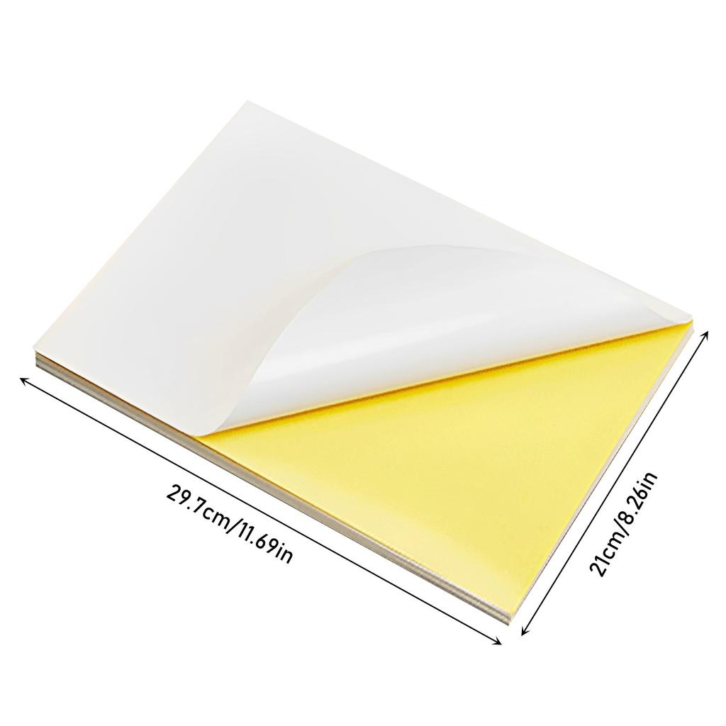 Neu 25 Blatt A4 Weiß Selbstklebender Aufkleber Etikett Matte Oberfläche Papierblatt Für Laser Tintenstrahldrucker Papier