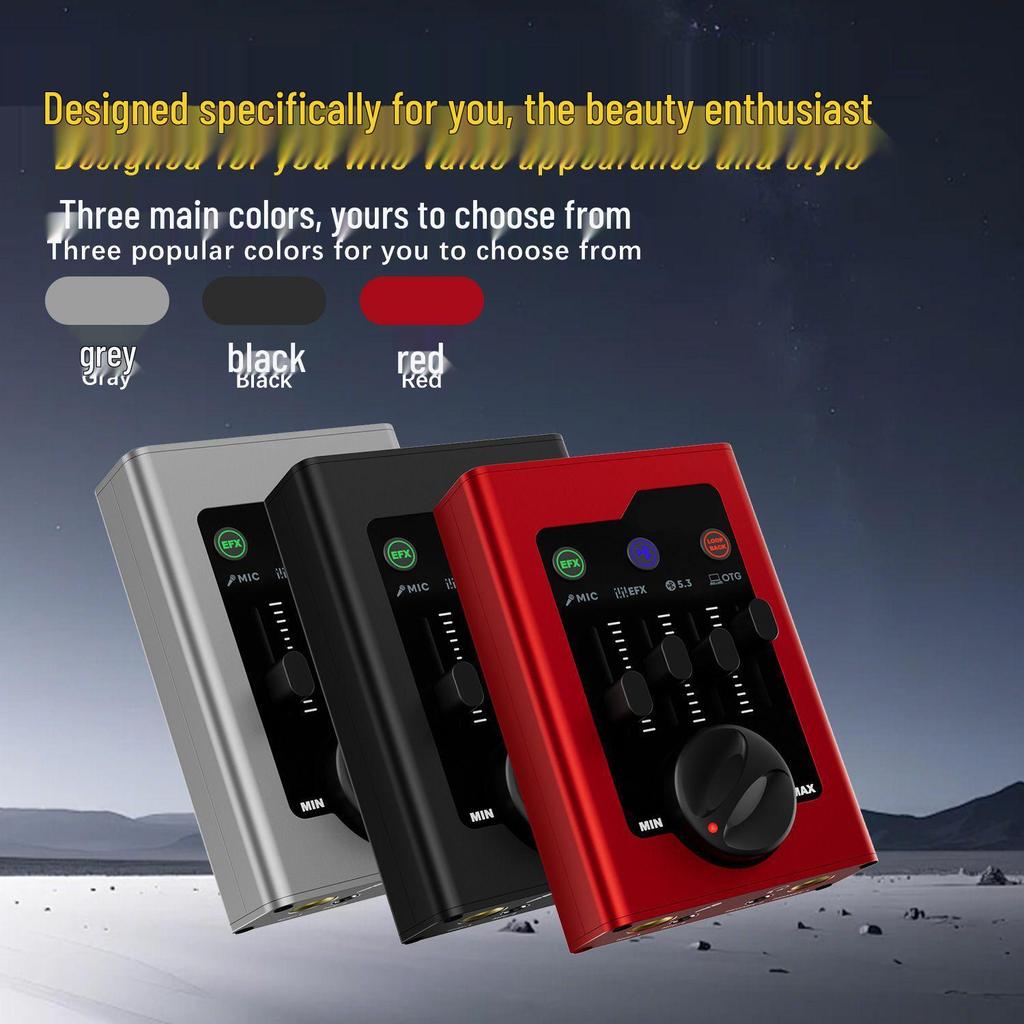Bluetooth Sound Card for Live Broadcast & Mobile Singing - Compatible with Douyin & Kuaishou