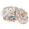 Iron Crystal Jewelry Box Electroplated Gold Jewelry Organizer Box  Women Jewelry Storage