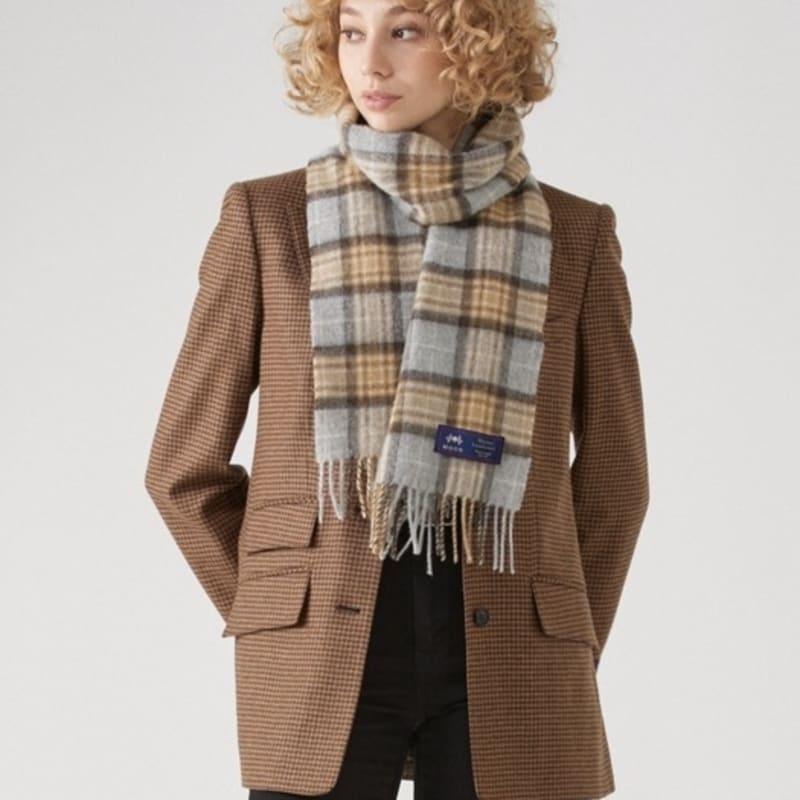 ABRAHAM MOON Merino Wool Muffler 25cm - McKellar