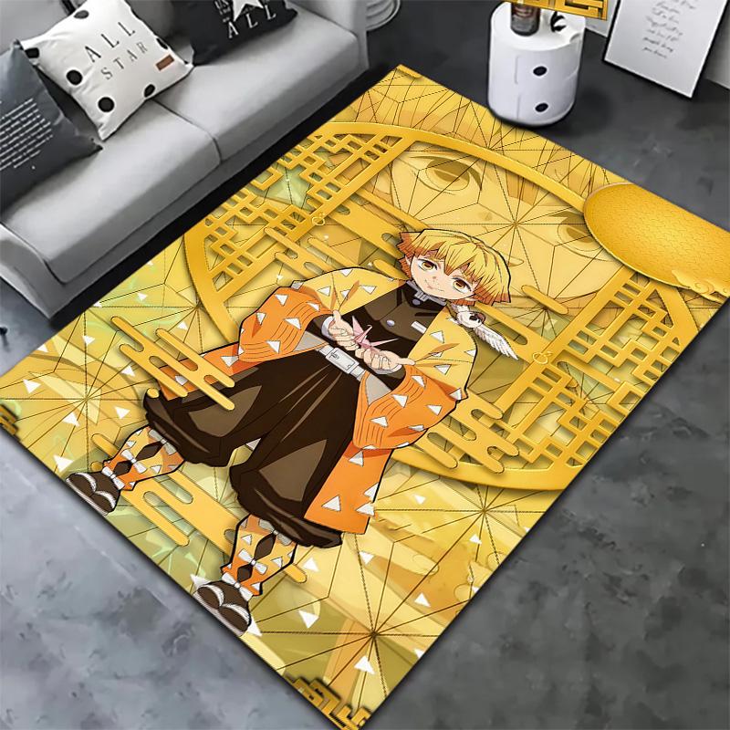 Dämonentöter Teppich für Wohnzimmer Schlafzimmer Zuhause Sofadekoration Kinder Spiel rutschfeste Bodenmatte