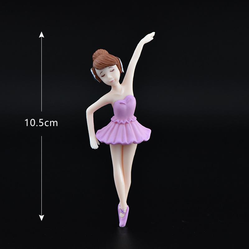 Ballet Girl Plastic HandicraftsKeychains Accessories Micro-landscapesMoss Ornaments Gifts