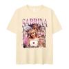 90s Sabrina Carpenter Music Tour Graphic T Shirts Man Women Retro High Quality Fashion T-shirt Cotton Oversized Tshirt