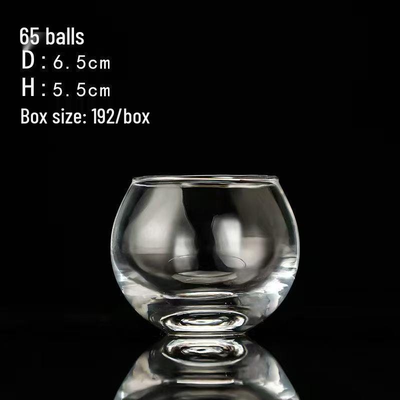 Round Glass Scented Candle Jar - Home & Bar Decor Prop