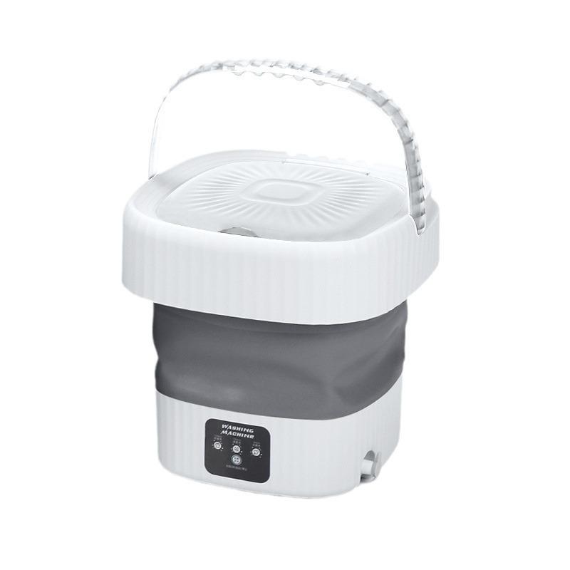 Compact Energy-Saving Automatic Washing Machine with Drain Basket for Underwear & Socks