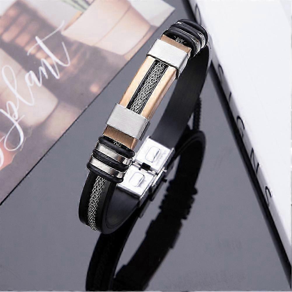 Oveallgo Sugarfirm Titanium Wristband Stainless Steel Electroplated Bracelets