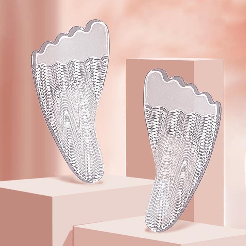 1 pár podložek do bot, vložky na přední část chodidla, polštářky, protiskluzové silikonové vložky, podložky pod chodidla