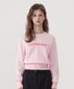 COVERNAT WOMAN Cooper Logo Round Neck Knit Light Pink
