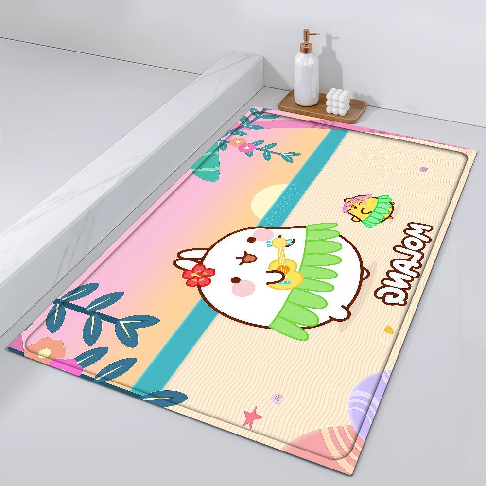 Door Mat Bedside Entrance Kawaii M-Molang Bath Floor Decoration Cute Cartoon Corridor Door Mat Carpet Living Room Balcony
