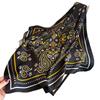 Retro ethnic style simulation silk printing women's silk scarf square scarf high-end shawl sunscreen neck scarf headscarf scarf