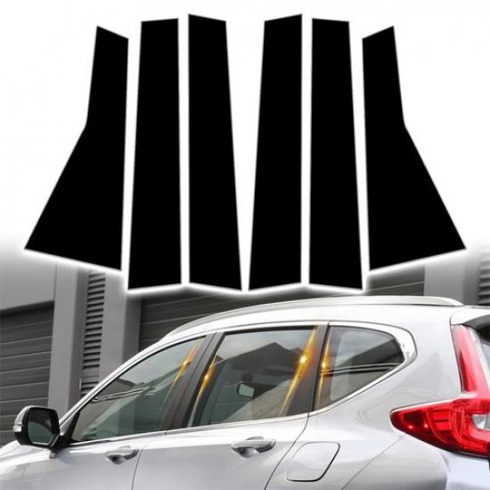 Window Pillar Posts Door Trim Cover Kit For Honda CRV 2017~ CR-V Gloss Black