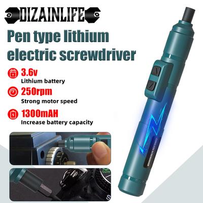 Cordless Drill Rechargeable Electric Screwdriver 3.6v Lithium Battery Household Multi-function 2 Gear Torque Power Screw Driver