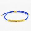 Hot Sale Spanish Dios Tiene El Control Inspirational Bracelet Colorful Braided Rope Bracelet with Encouragement Card
