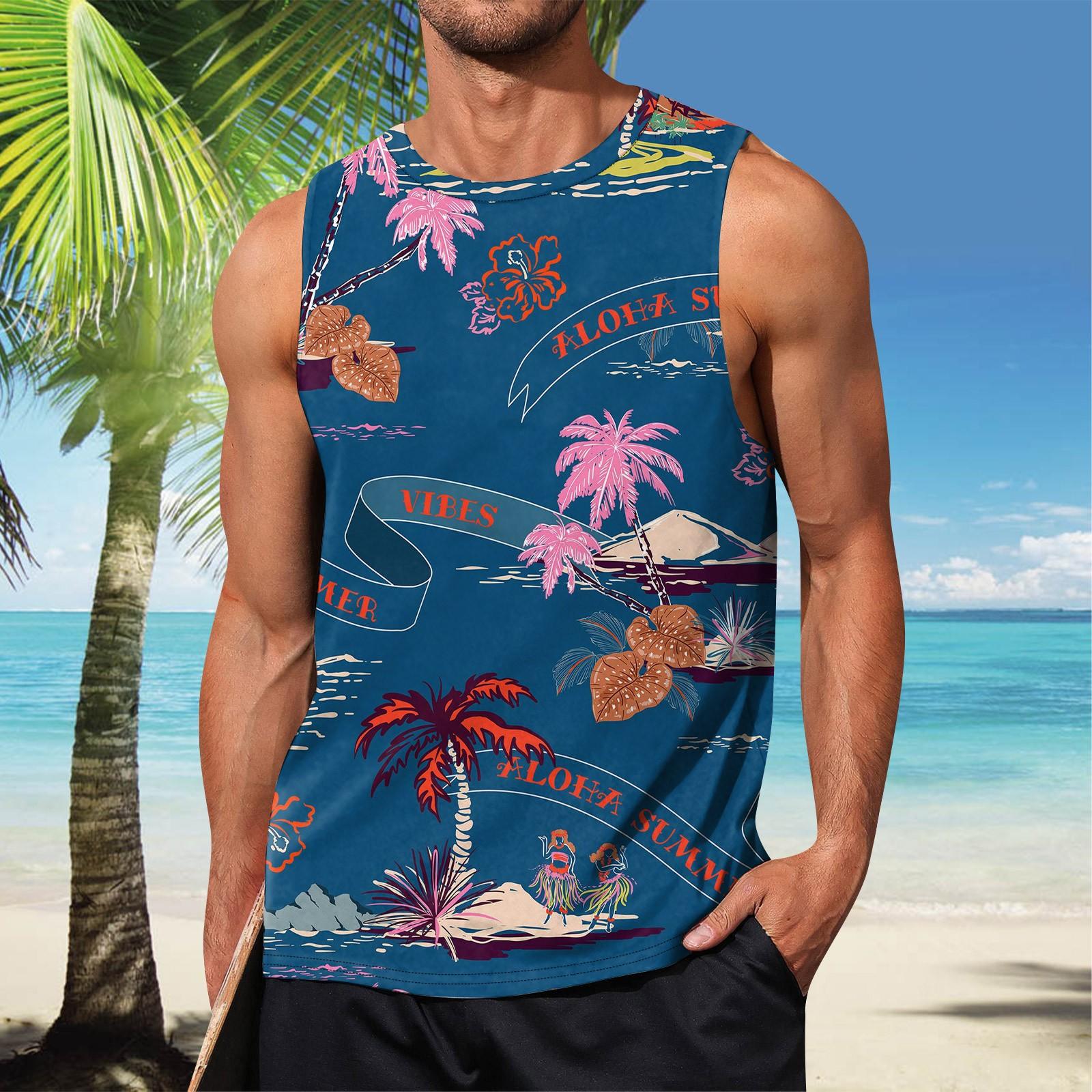 

Летний мужской однотонный поглощающий пот дышащий жилет без рукавов с принтом и расширяющимся плечом S