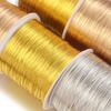 15-100Meters/Roll Gold Plated Copper Wire Bead Thread DIY Jewelry Making Metal Wire For Handmade Bracelets Jewelry Crafts