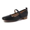 2025 Spring Patent Leather Women Mary Jane Shoes Fashion Soft Sole Shoes Elegant Wedding Party Shoes